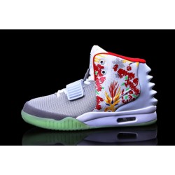 Nike Yeezy 2 белый в цветы